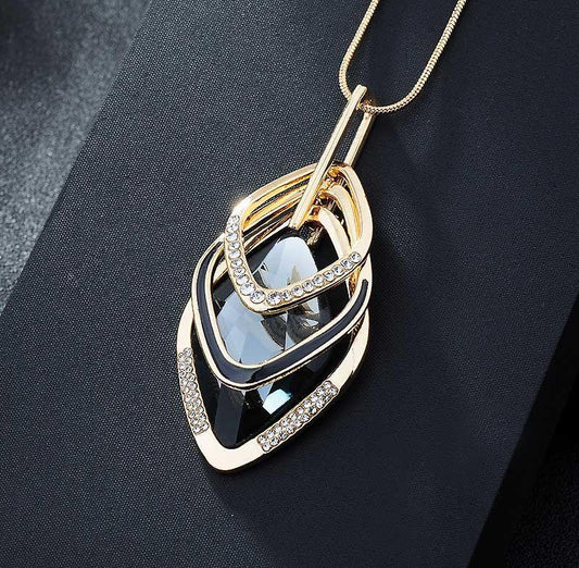 Long Maxi Pendant Necklace for Women, Valdore