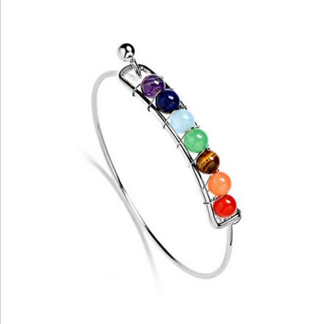 7 Chakra Healing Natural Stone Bead Bracelet Women, Valdore