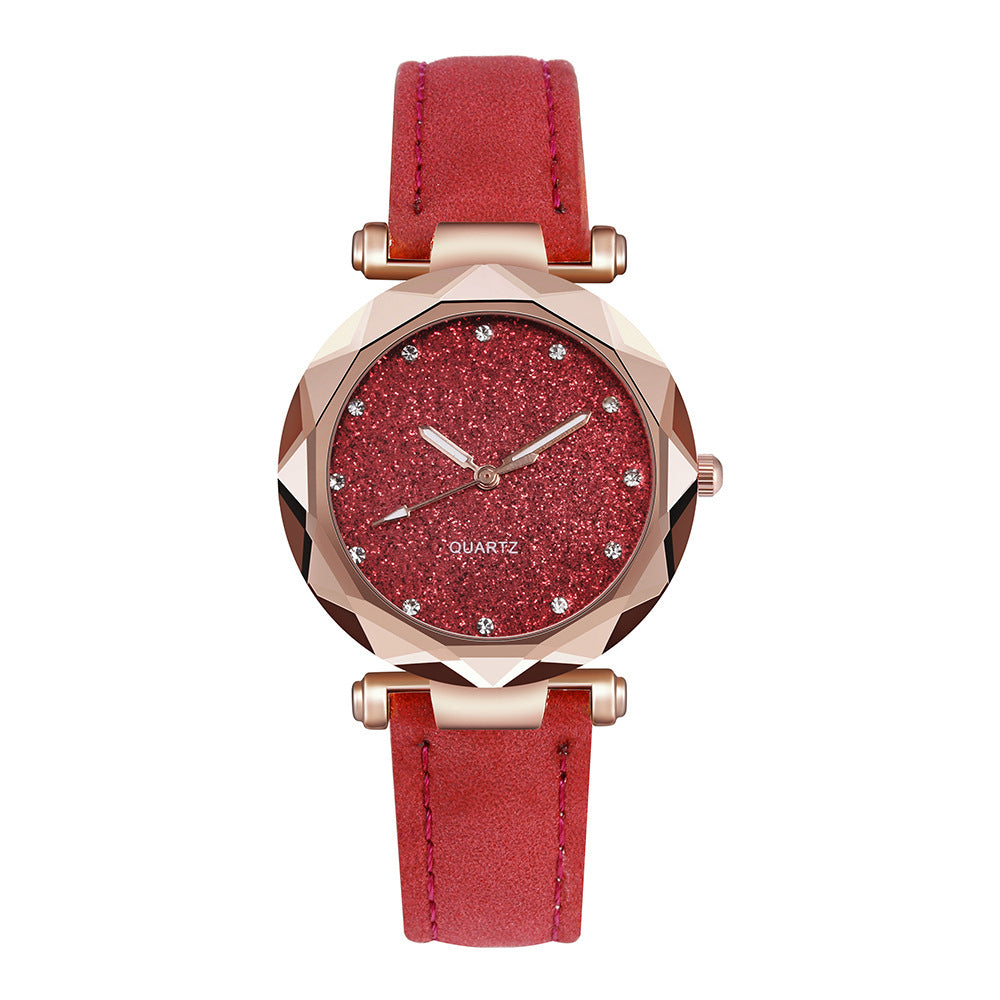 Starry Glitter Sparkle Face Watch for Women, Valdore