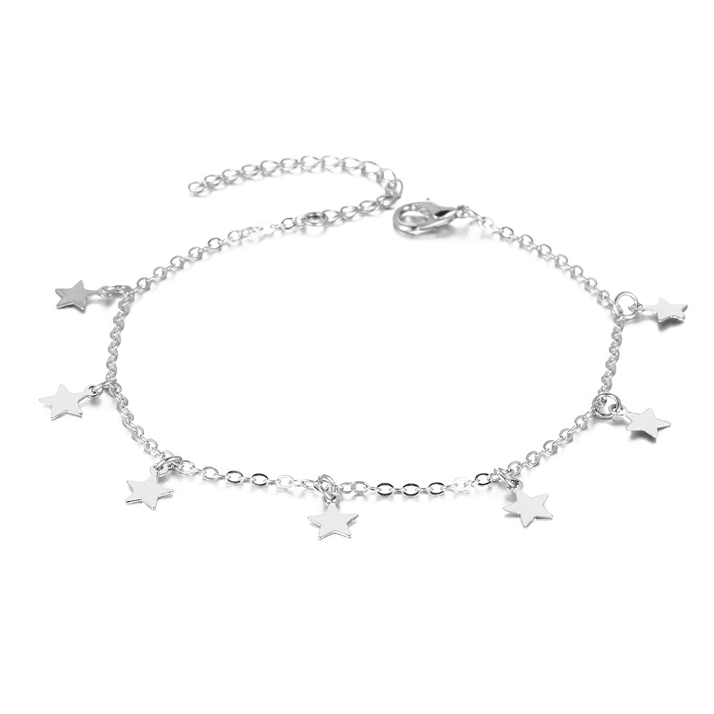 Simple Star Fashion Anklet for Women, Valdore