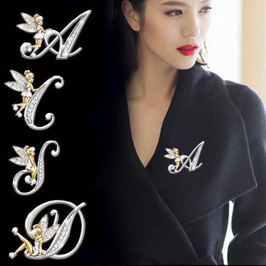 Women's Fashion 26 English Letter Brooch, Valdore