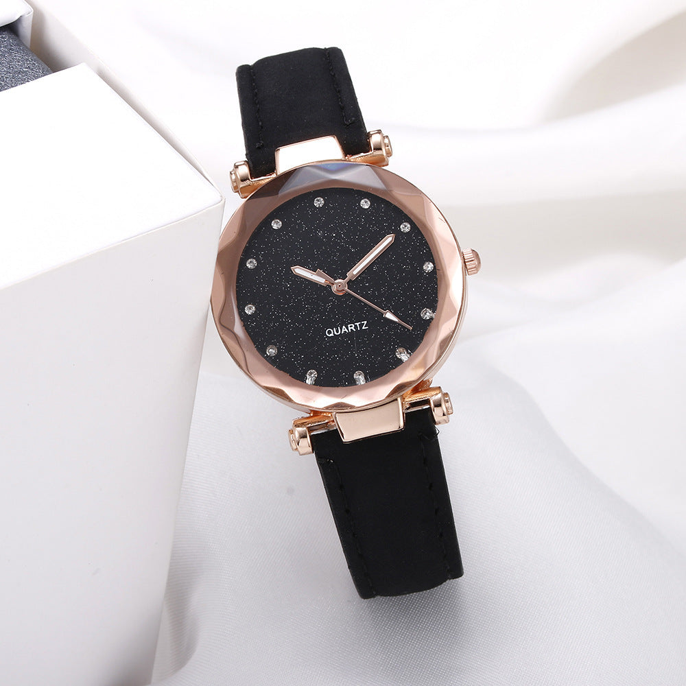 Starry Glitter Sparkle Face Watch for Women, Valdore