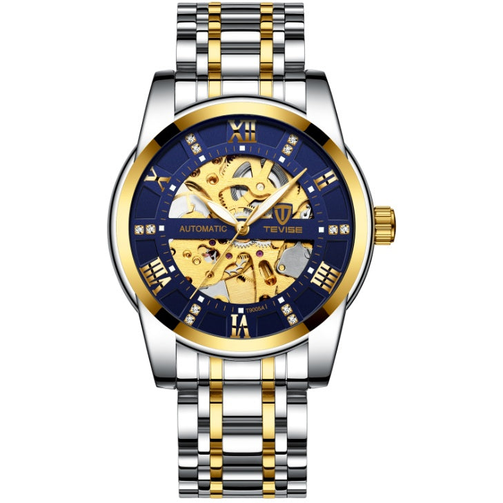 Men's Automatic Mechanical Hollow Skeleton Watch, Valdore