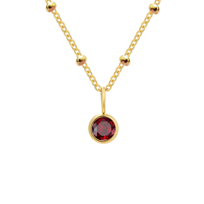 Diamond Birthstone Pendant Necklace for Women, Valdore