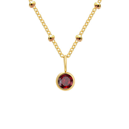 Diamond Birthstone Pendant Necklace for Women, Valdore
