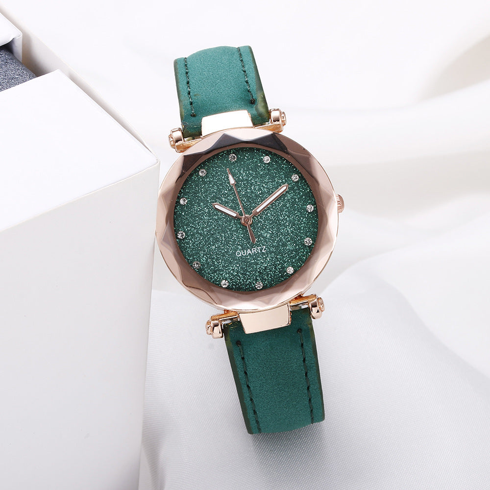 Starry Glitter Sparkle Face Watch for Women, Valdore