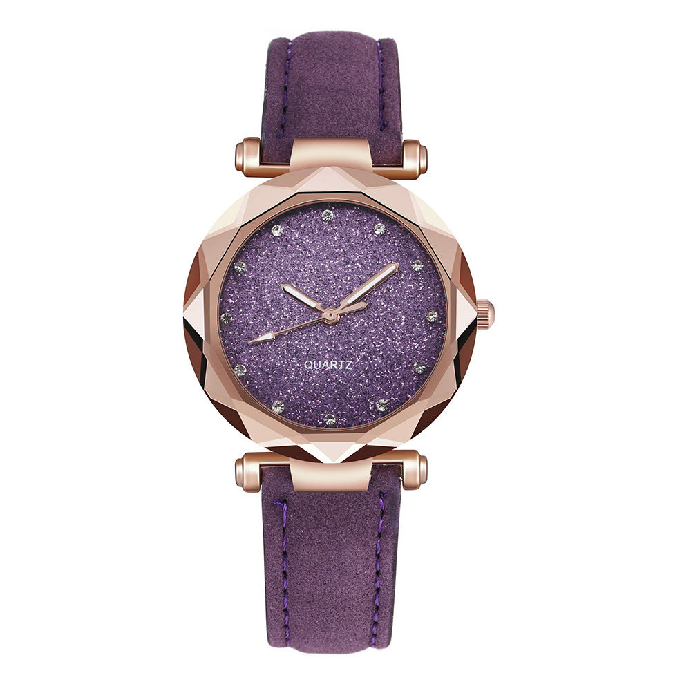 Starry Glitter Sparkle Face Watch for Women, Valdore