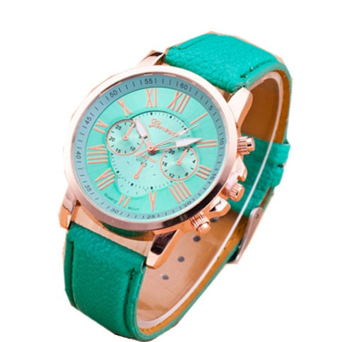 Retro Geneva Three Eye Quartz Couple Watch for Men and Women, Valdore