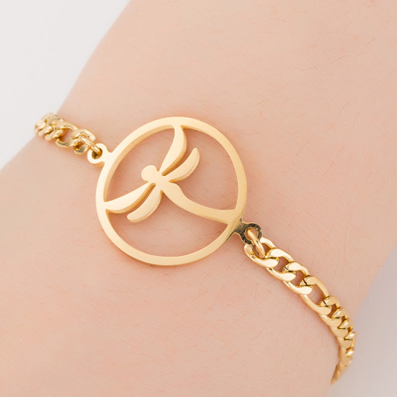 Gold Lucky Elephant Charm Bracelet for Women, Valdore