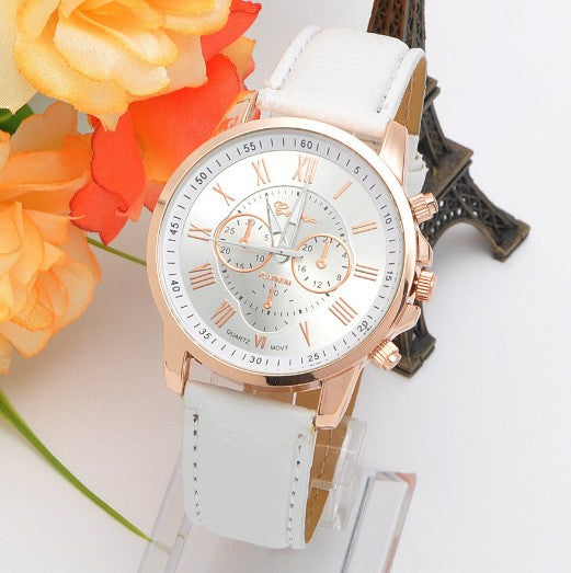 Retro Geneva Three Eye Quartz Couple Watch for Men and Women, Valdore