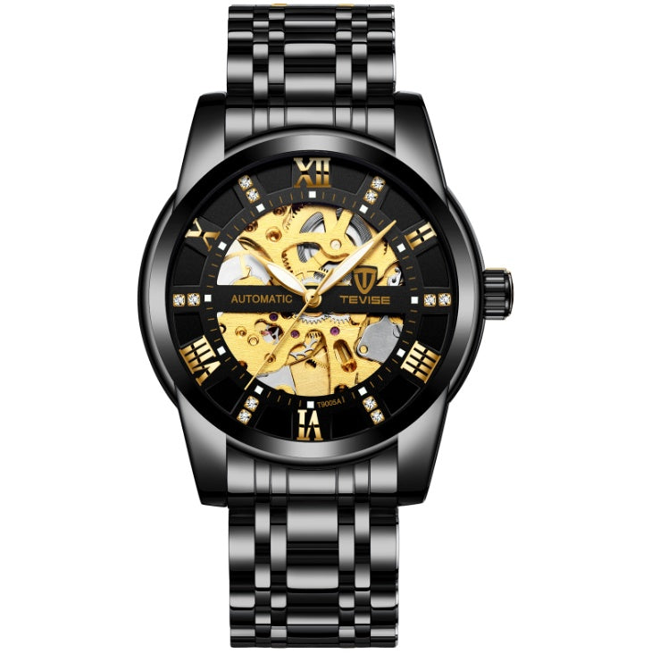 Men's Automatic Mechanical Hollow Skeleton Watch, Valdore