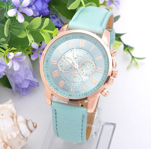 Retro Geneva Three Eye Quartz Couple Watch for Men and Women, Valdore