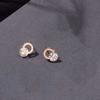 Titanium Steel Earrings for Women  Minimalist Stud Jewelry, Valdore