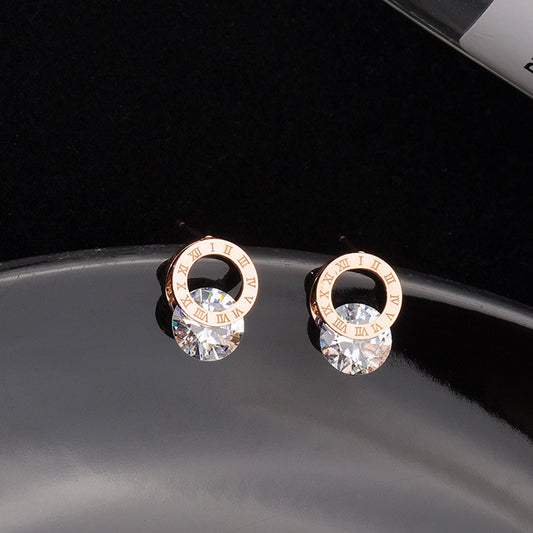 Titanium Steel Earrings for Women  Minimalist Stud Jewelry, Valdore