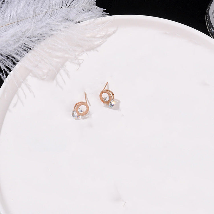 Titanium Steel Earrings for Women  Minimalist Stud Jewelry, Valdore