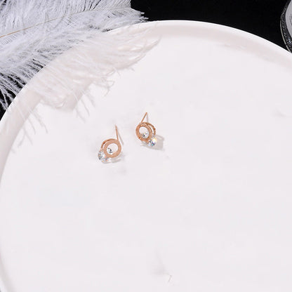 Titanium Steel Earrings for Women  Minimalist Stud Jewelry, Valdore