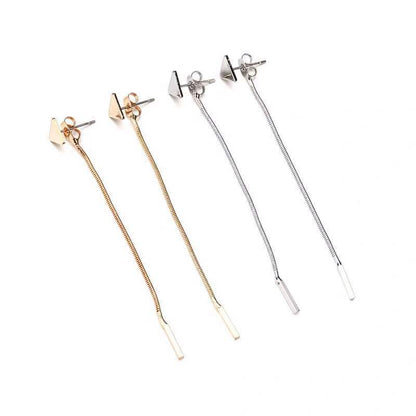 Triangle Tassel Earrings for Women  Elegant Drop Jewelry , Valdore