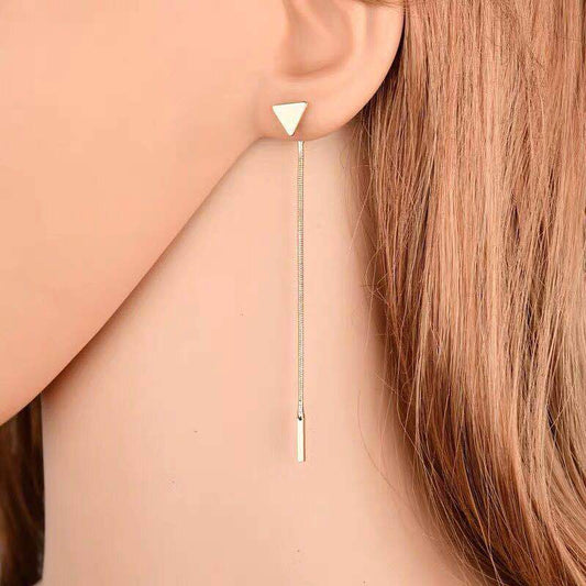 Triangle Tassel Earrings for Women  Elegant Drop Jewelry , Valdore
