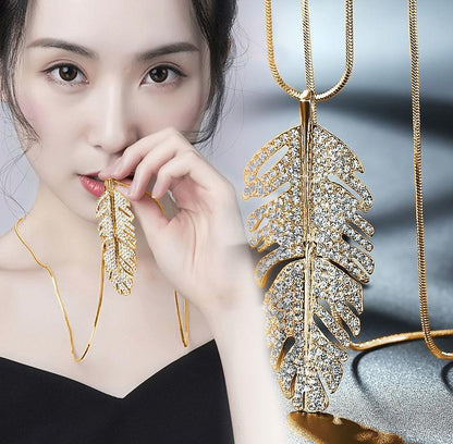Long Maxi Pendant Necklace for Women, Valdore