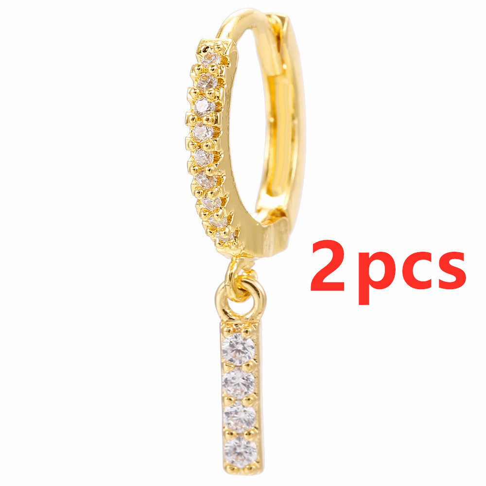 Initial Letter Earrings for Women Personalized Alphabet Jewelry, Valdore