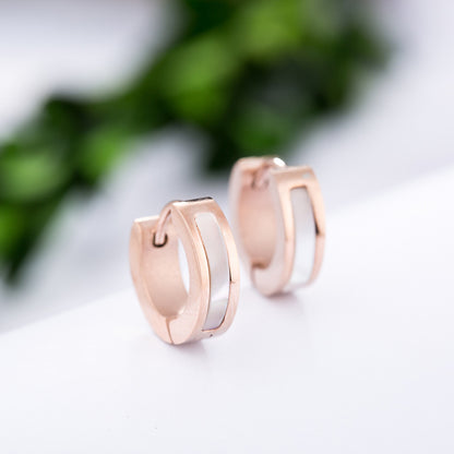 Black Round Earrings for Women  Minimalist Stud Jewelry, Valdore