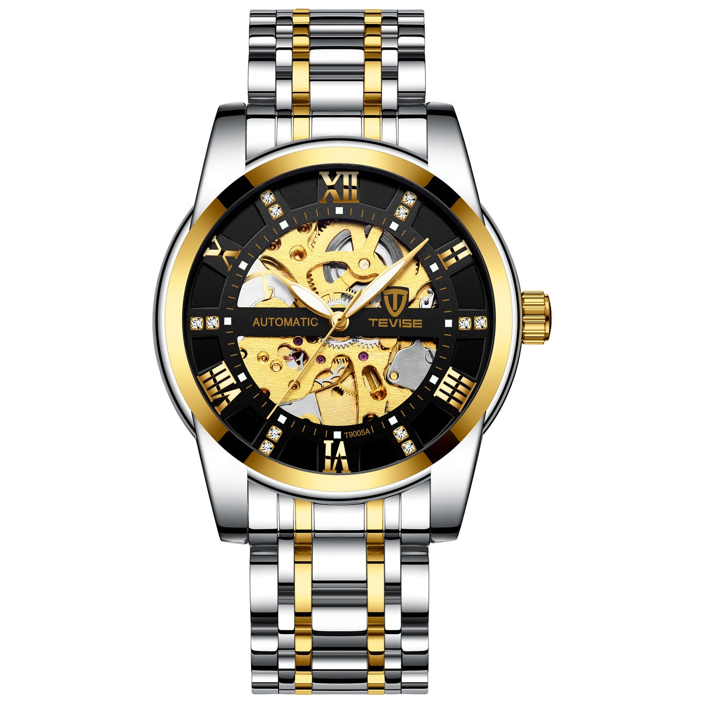 Men's Automatic Mechanical Hollow Skeleton Watch, Valdore