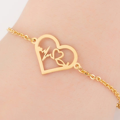 Gold Lucky Elephant Charm Bracelet for Women, Valdore