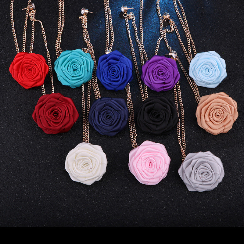 Handmade Rose Tassel Brooch Lapel Pin for Men Suits, valdore