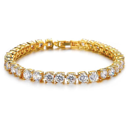 Iced Out Rhinestone Tennis Bracelet Hip Hop Bling, Valdore
