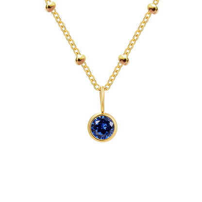Diamond Birthstone Pendant Necklace for Women, Valdore