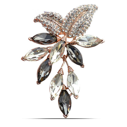Full Diamond Austrian Crystal Brooch, Valdore
