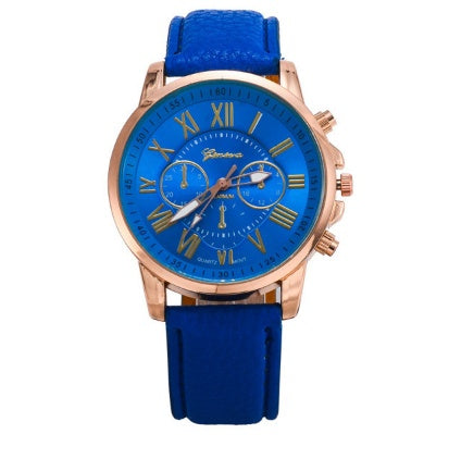 Retro Geneva Three Eye Quartz Couple Watch for Men and Women, Valdore