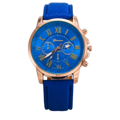 Retro Geneva Three Eye Quartz Couple Watch for Men and Women, Valdore