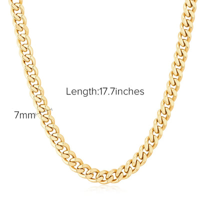 Chunky Double Snake Chain Necklace for Women, valdore