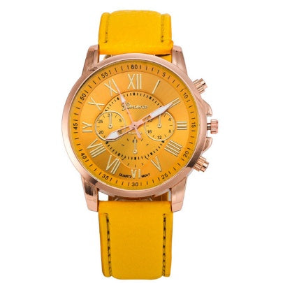 Retro Geneva Three Eye Quartz Couple Watch for Men and Women, Valdore