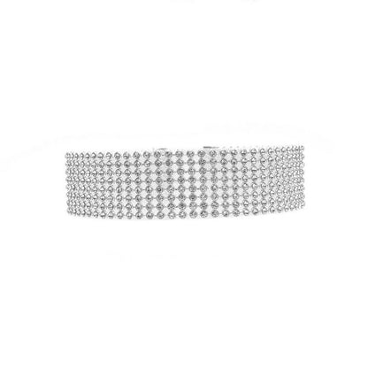 Full Crystal Rhinestone Choker Necklace for Women, Valdore