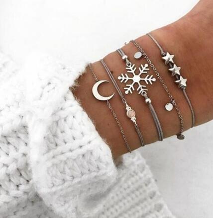 Bead Chain Bracelet and Anklet Set for Women ,Valdore