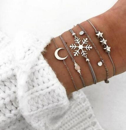 Bead Chain Bracelet and Anklet Set for Women ,Valdore