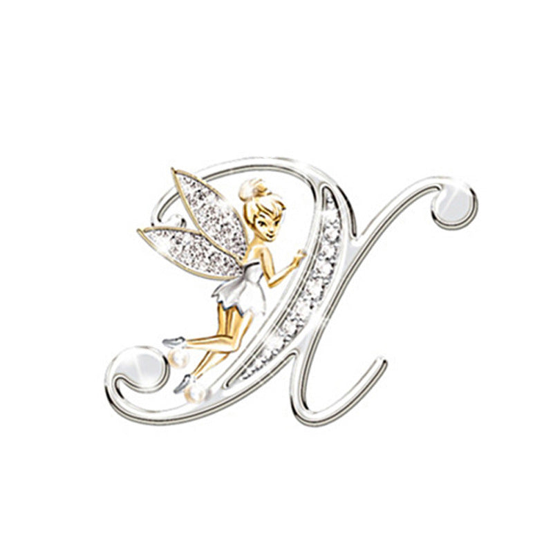 Women's Fashion 26 English Letter Brooch, Valdore