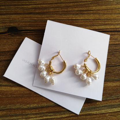 Pearl Tassel Drop Earrings for Women, Valdore