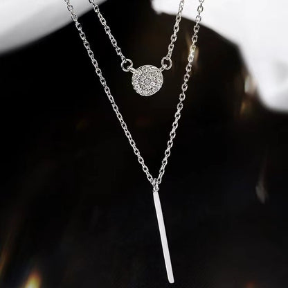 S925 Silver Micro Pave Zircon Pendant Necklace for Women, Valdore