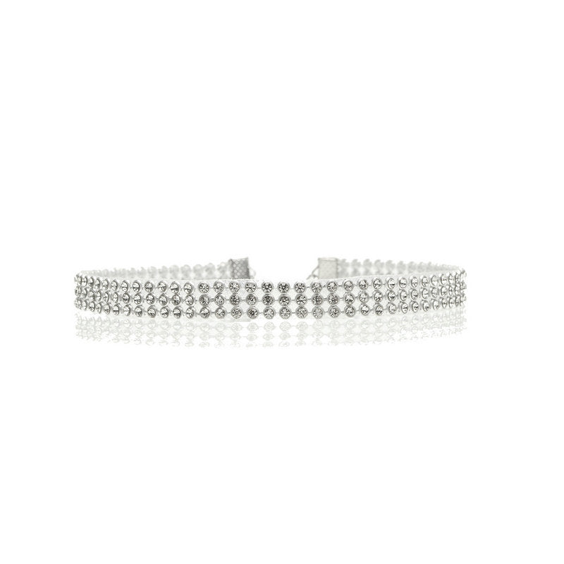 Full Crystal Rhinestone Choker Necklace for Women, Valdore