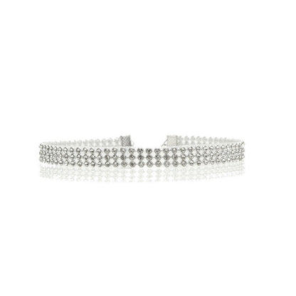 Full Crystal Rhinestone Choker Necklace for Women, Valdore