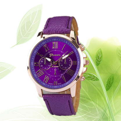 Retro Geneva Three Eye Quartz Couple Watch for Men and Women, Valdore