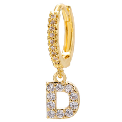 Initial Letter Earrings for Women Personalized Alphabet Jewelry, Valdore