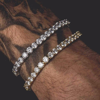 Iced Out Rhinestone Tennis Bracelet Hip Hop Bling, Valdore