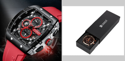 Men’s Quartz Analog Watch Stainless Steel Multi-Function Watch, Valdore