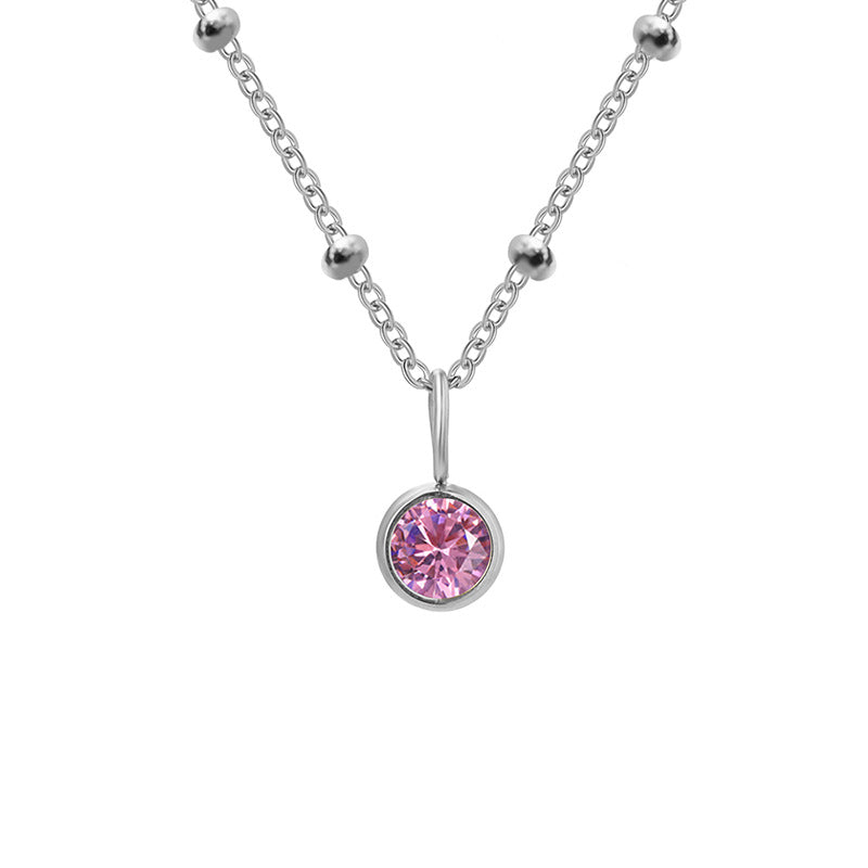 Diamond Birthstone Pendant Necklace for Women, Valdore