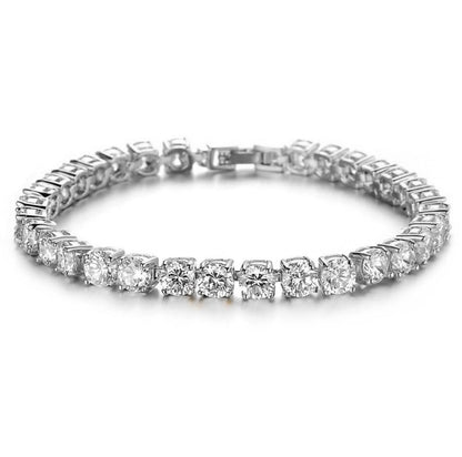 Iced Out Rhinestone Tennis Bracelet Hip Hop Bling, Valdore
