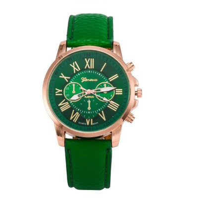 Retro Geneva Three Eye Quartz Couple Watch for Men and Women, Valdore